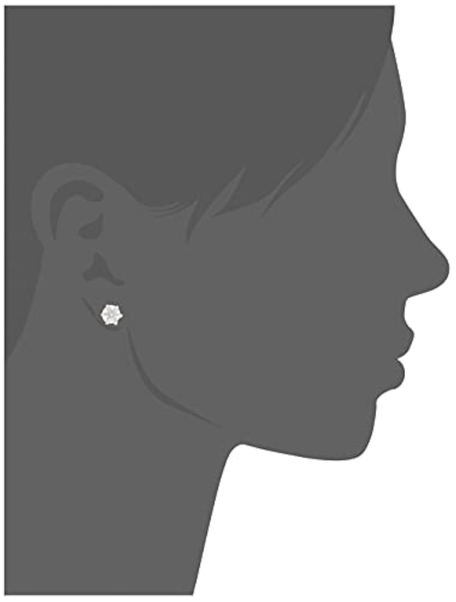 Rhodium Plated Daisy Flower Stud Earring with Moonlight Pearls