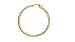 Amazon Essentials Yellow 23K Gold Plated Sterling Silver Hoop Earrings set with Round Cut Infinite Elements Cubic Zirconia (2.34 cttw), 1.5