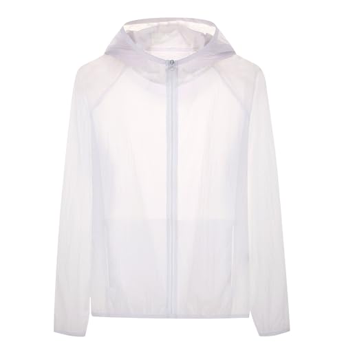 Unisex Sun Protection UV Jacket Mens & Women Zip Up Hoodie Rash Guard Long Sleeve Hiking Fishing SPF Performance Shirt