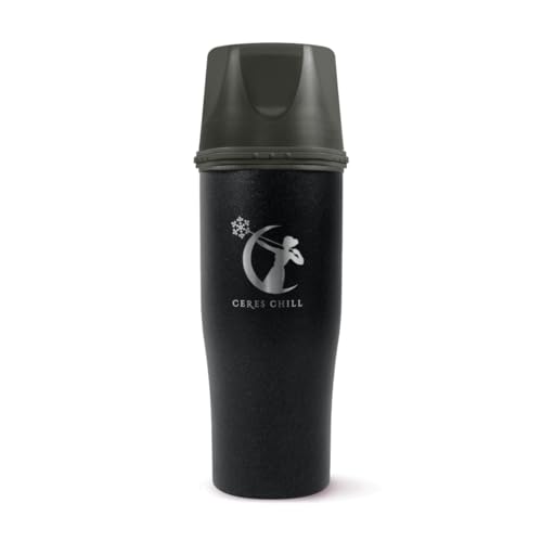 Image of CERES CHILL Mini Breastmilk Chiller Demigoddess, Reusable Breastmilk Storage Container, Keeps Milk at Safe Temperatures for Up to 16 Hours,Bottle Cooler,Connects W/Most Major Pumps (Shimmering Black)