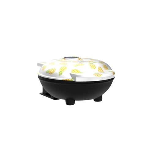Image of Dash Mini Waffle Maker- Electric Waffle Maker for Fun Breakfasts - Dual Nonstick Cooking Surface - Enjoy Fun, Family-Friendly Treats - White Pineapple