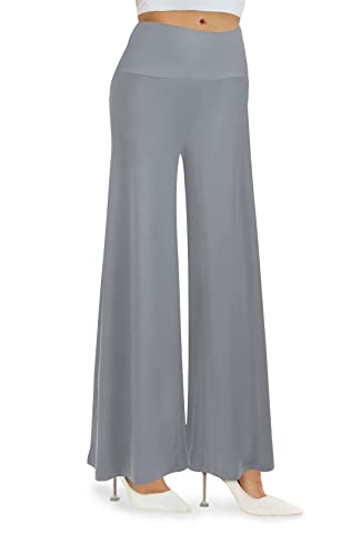 Cegerne Damen Stretch Weite Bein Palazzo Lounge High Waist Hosen Anzughose,...