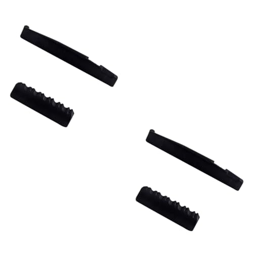 Abaodam 2pcs Guitar Nut and Saddle Replacement Black Bone Guitar Nut Acoustic Part