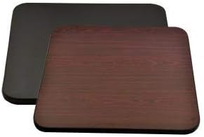 Omcan 30″ X 60″ X 1″ Mahogany/Black Rectangular Table TOP