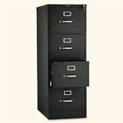 510 Series Four-Drawer Vertical Legal Filing Cabinet Finish: Black