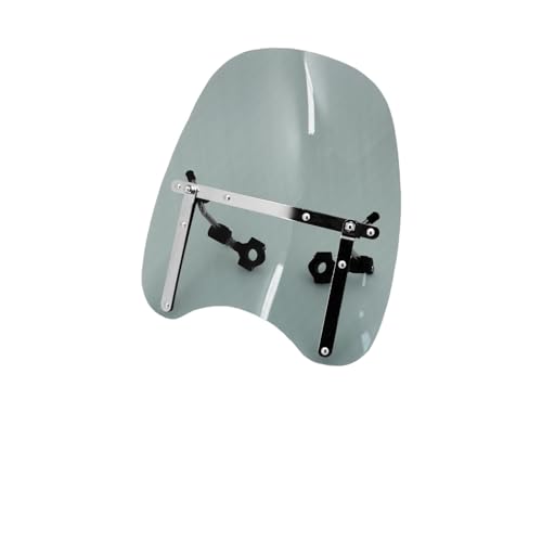 Pare-brise moto amovible haute résistance en polycarbonate clair et fumé