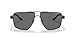 Armani Exchange Man Sunglasses Matte Black Frame, Polarized Grey Lenses, 60MM