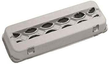 Blank 12-Egg View Top Paper Pulp Egg Carton [25 Pack]