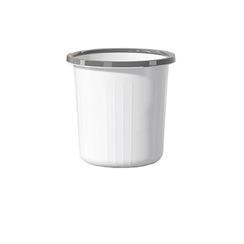 Poubelle cuisine ronde blanche pour optimiser l'espace du bureau et de la maison