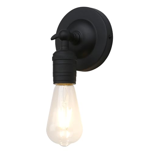 Phansthy 180 Degree Adjustable Single Sconce Light Simple Industrial Wall Sconce Lighting Wall Mount...