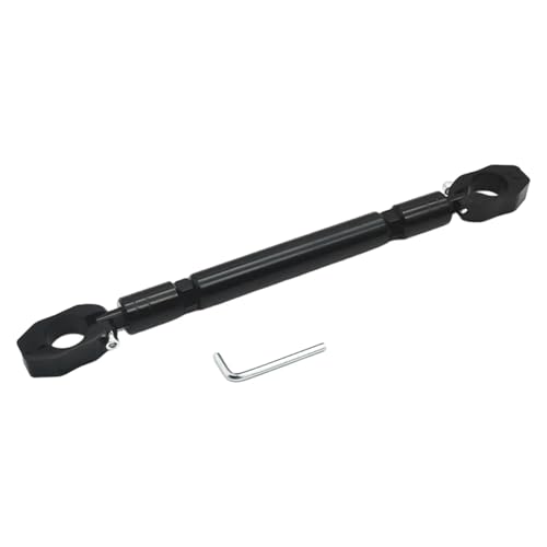 Guidon de moto et barre d'équilibre réglable anti-vibration avec extension cross en alu