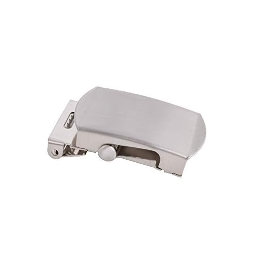 shenky - Boucle de ceinture de qualité - pour ceinture en tissu/militaire - 4 cm - Gris argenté