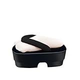 Wooden Clogs for Women Geta Sandals Ninja Shoes Men Japanese Flip Flops Tabi Mules Slip on Platform Slippers for Girls - Cosplay Comfortable Walking Standing All Day Geisha Costume Kawaii (Black,8)