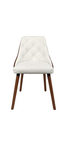 Alterego - Silla Monroe, Piel sintética, Color Nogal y...