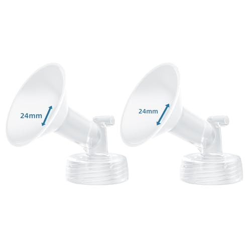 Image of Hranio Breast Pump Parts Compatible with 24mm Spectra Flange 24mm Spectra Replacement Pump Parts s1 s2 (Flange 24mm 2 Pcs)