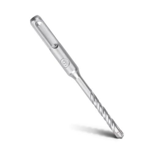 MOXPIFY SDS Plus - Broca para hormigón (6 x 110 mm, 4 cortes de metal duro y doble hélice), para hormigón, piedra, piedra...