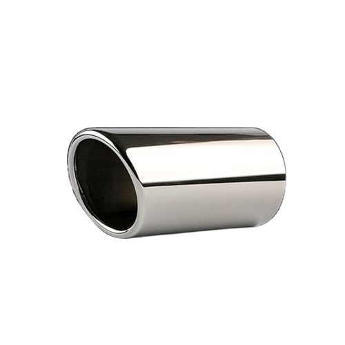 Embout d'échappement de voiture silencieux tuyau acier inoxydable argenté C0378