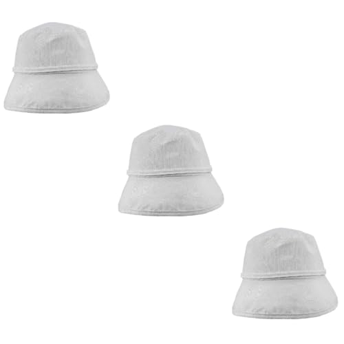 Chapeau anti-UV en coton blanc pliable et élégant pour le shopping