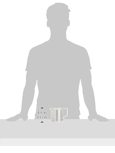 Vaso medidor de aluminio 1/2 cuartos miniatura 2