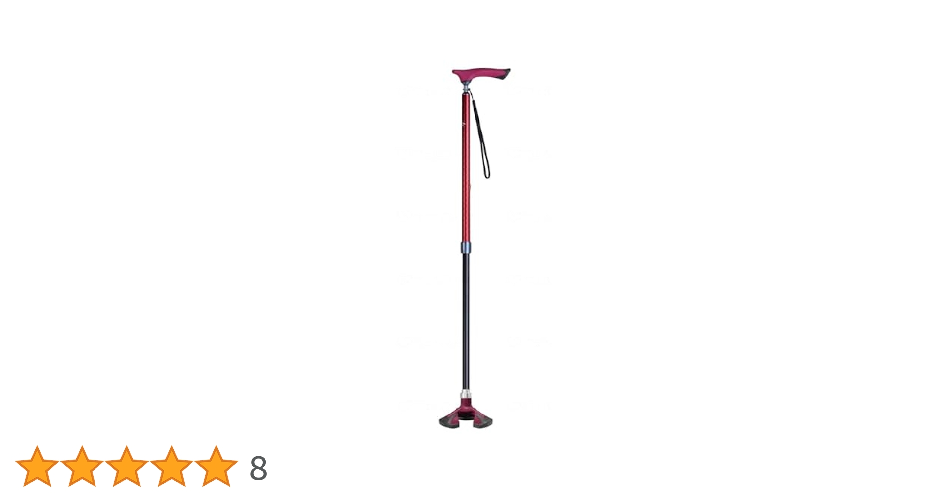 ケイホスピア　楽スマスリーベース　レッド　多点杖 ステッキ・杖の通販ショップKeireck(ケイレック) / 楽スマ