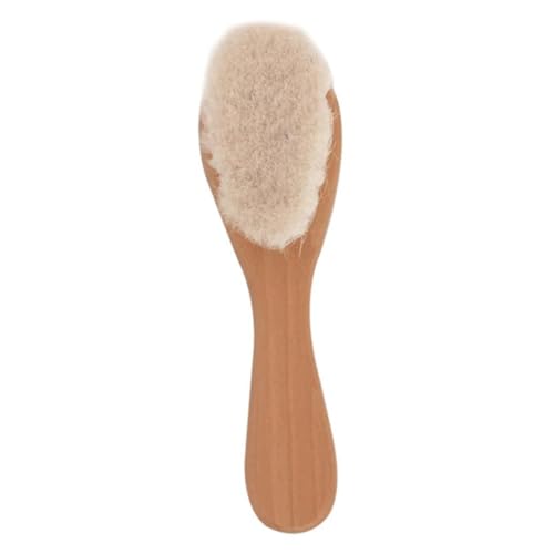 NOLITOY Comb and Baby Brush Wooden Handle Set Gentle Brush Bathing Brush for New Safe for Sensitive Scalp