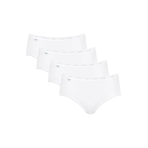 Sloggi Damen Bikinislip, 4er Pack, Weiß, Gr.46 (Herstellergröße: 48 FR)
