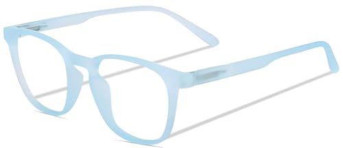Image of Zero Power Computer Glasses - Blue Light Blocking, UV Protection, Lightweight Medium Specs for Digital Screen Safety, Stylish Everyday Wear, Eye Comfort for All-Day Use.