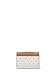 Michael Kors Women's MK Charm Small Tab Compact Pocket Wallet, Gold-Tone Hardware/Vanilla/Acorn