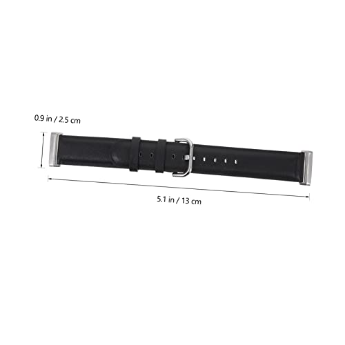 Correa de Reloj de Cuero Antitranspirante Pulsera Cómoda Sin Rozaduras para Reloj Sense 2