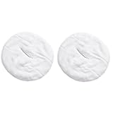 HOOWIFFY 2 Stück Wiederverwendbare Feuchtigkeitsspendende Gesichtshandtücher aus Mikrofaser für Warme und Kalte Kompressen Multifunktional für Salon und Hautpflege zu Hause