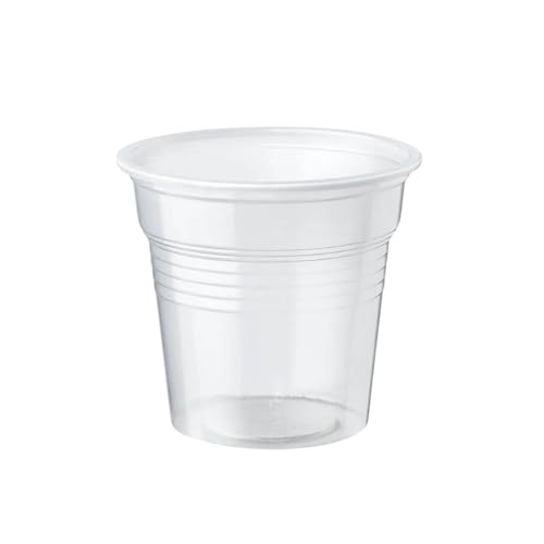 Palucart 1000 Bicchierini Caffe Plastica Bicchiere di Colore Trasparente 80cc bicchieri Bar macchinetta del caffè