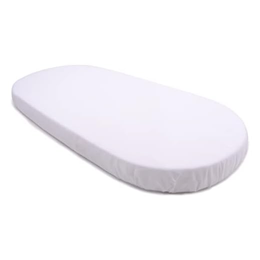 PEKITAS Drap Housse 100 % Coton 500 Fils 75 x 33 cm réglable pour Matelas nacelle/Poussette/Poussette pour garçons et Filles avec élastique pour Julius Zöllner, Träumeland, Alvi