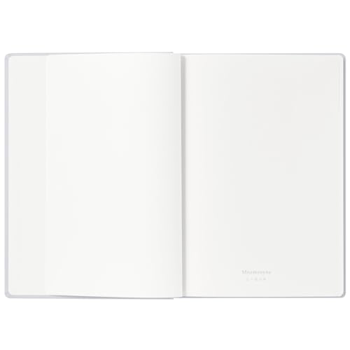 Maruman MNEMOSYNE Journal Notebook, 8.5 x 6.02 Inches (A5), 5mm dot grid, Hard cover with Elastic band, Bookmarks & Inner pocket, 90 gsm, 120 Sheets/240 Pages, Light Gray, 1 ea. (N888-51)