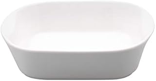 KitchenCraft KCDISHMEDCER Porcelain Oven Dish, White, Medium, 21 x 19cm