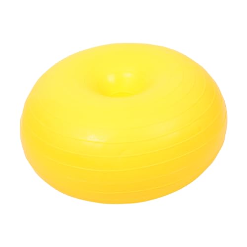 BESPORTBLE Yoga Ball Exercise Ball Yoga Accessories Workout Pilates Ball Multi-use Pilates Ball Workout Accessory Workout Core Ball Professional Pilates Ball Professional Core Ball Yellow PVC