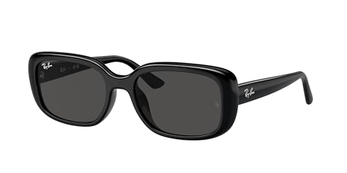 Ray-Ban RB4421D Sunglasses Bundle: RB 4421D 667787 Black Dark Grey and Universal Anti-slip Silicone Leash