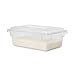 Rubbermaid Commercial Products Food/Tote Box Storage Container with Lid, Plastic, Clear, for Restaurant/Kitchen/Cafeteria