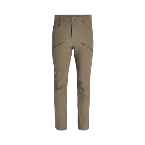 Pnuma Outdoors Prevail Pant, Clay, 4-Way Stretch, DWR Finish, OdorCrunch, Articulated Knees, 42 Reg (PR-PT-CL-42R)