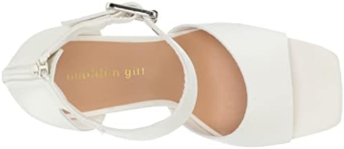 Madden Girl Women's Reveall Heeled Sandal, White Paris, 9 | Image 4