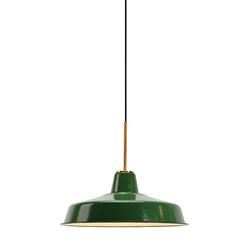 Chandelier lampe suspendue verte industrielle E27 pour plafond de chambre