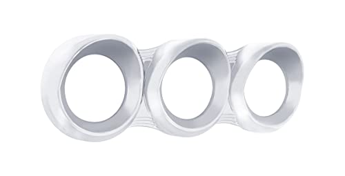 CTW 3 Gauge Chrome Cluster Bezel with Visor for Peterbilt (2005 & Older)- Horizontal