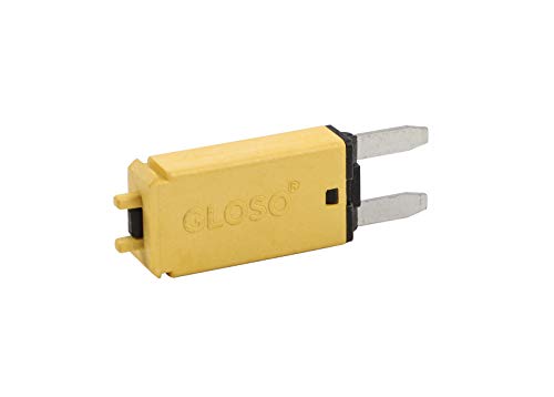 Gloso E73 Mini Atm 20 Amp Circuit Breakers Manual Reset (T3) - 1 Pack (20A) #TOP3
