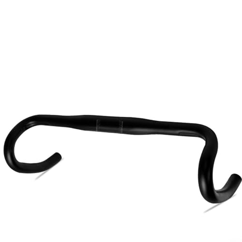 Image of Sileduove Aluminum Alloy Road Bike Handlebar Lightweight Drop Curved Bar CNC 31.8mm Grip 23.7mm End Ergonomic Matte Black Anti Twist Rust Resistant(Black31.8mm*400mm)