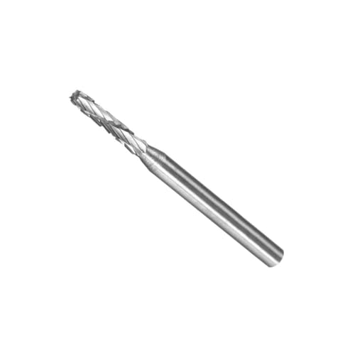 CoCud Tungsten Carbide Rotary Burrs File, 2mm Shank 1/8 Dia, Double Cut Cylinder Shape Rotary Burrs Tool - (Applications: for Metal Carving)