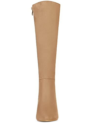 Allegra K Women's Pointed Toe Stiletto Heels Knee High Boot2