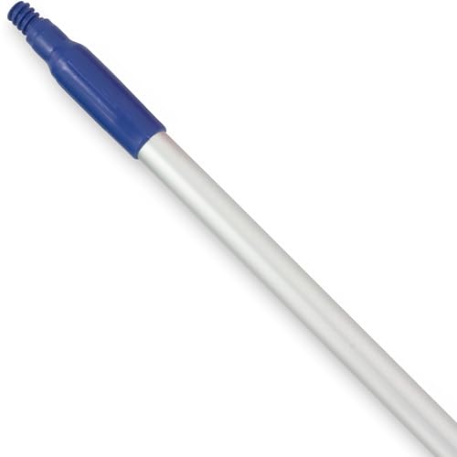 Image of SPARTA Adjustable Aluminum Broomstick, 48 inch Mop and Broom Handle Replacement with Color-Coded System for Environments with Harsh Cleaning Agents, Aluminum, 48 Inches, Blue