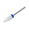 Jeanoko Nail Drill Bit Corn-Head-Shape Electric Grinding Machine Accessories Lightweight Electric Grinder Parts Portable Ceramic Grinding Head(Medium frosted M blue box)