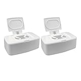 WATIIFUFU 2 Stück Feuchttuchspender aus Hygienischem Pp Nachfüllbar Kompakt und Geruchsneutral...