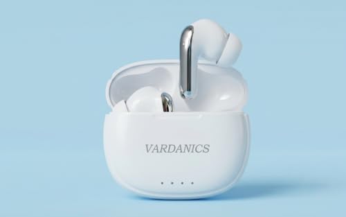 Image of Vardanics True Wireless Earbuds with Charging Case, White
