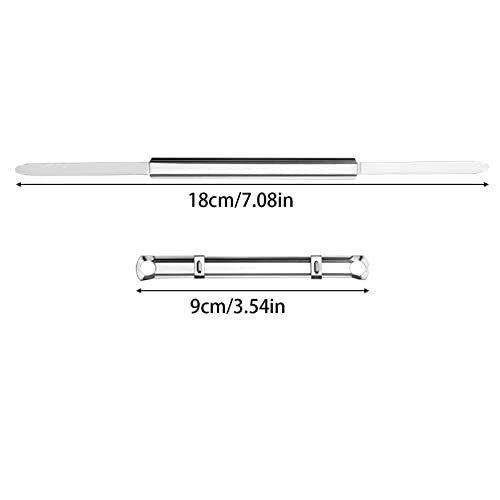 100 Stück Archivclip Metall Heftstreifen, Aktenbinder Heftstreifen, Aktenbinder Abheftmechaniken, Clip Archivbinder Archivclip, für Notizbücher, Tagebücher, Bücher mit Löchern(Silber)